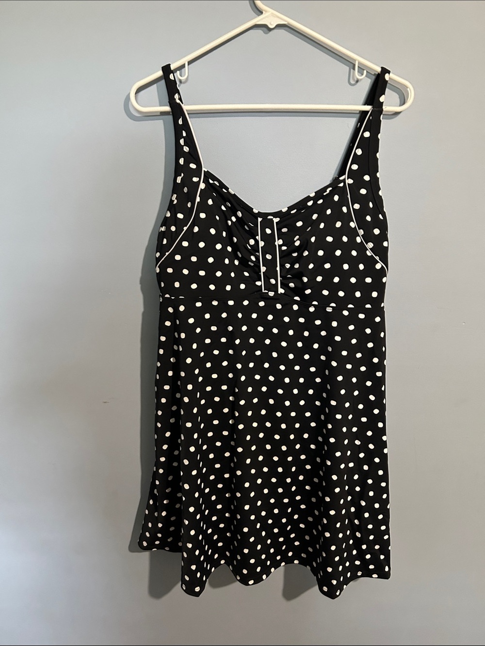 💐 10 for $50 Black & White Polka Dot Tank Dress